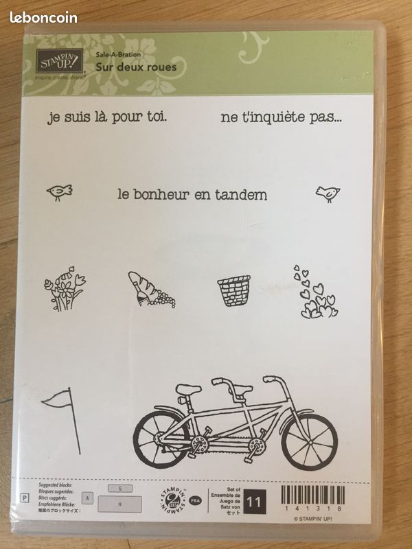 Tampons Stampin'Up "Sur deux roues" (image 1)