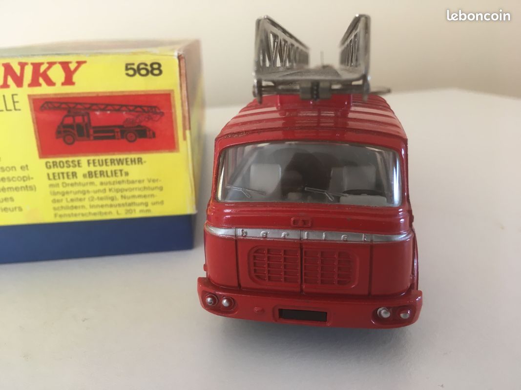 Camion De Pompier Berliet Gak Ancien – Grande échelle, Mont Blanc, Fer/plastique (occasion)