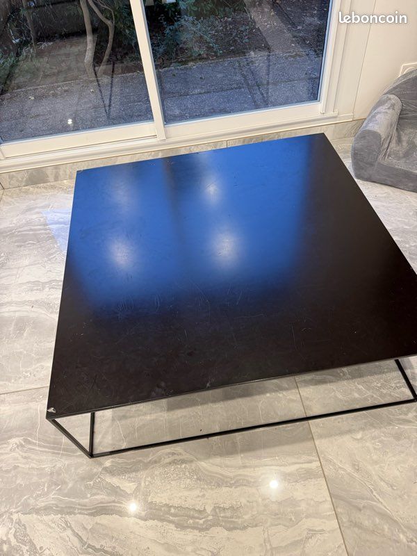 Table basse acier noire (image 2)