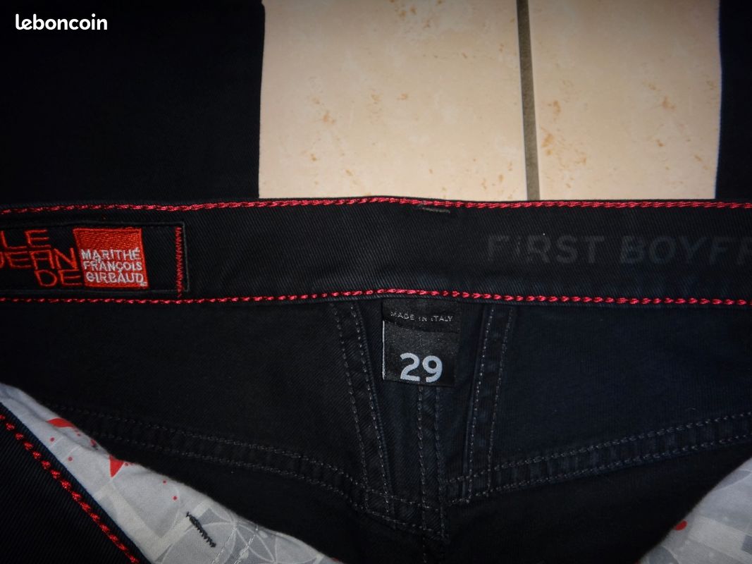 Jeans Boyfriend Marithé & François Girbaud - Taille W26 (38) - Bleu Délavé - Neuf Avec étiquettes (Prix Boutique 350€)