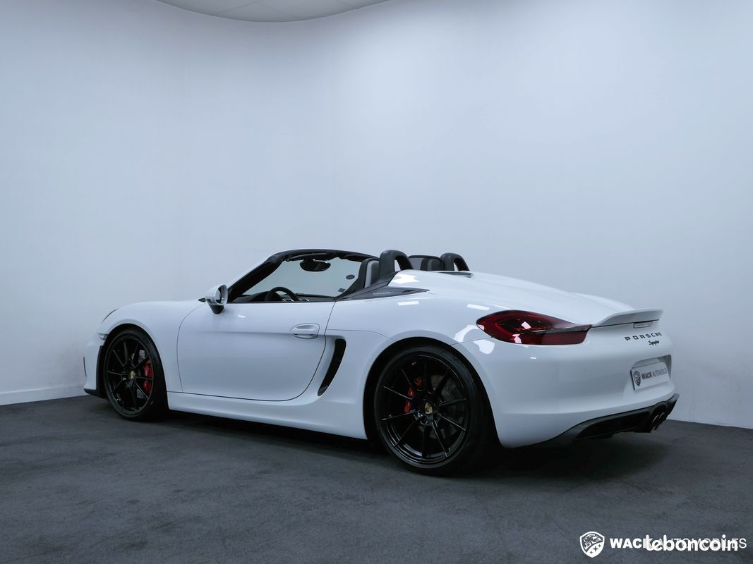 Porsche BOXSTER 981 SPYDER 3.8L 375 CV / FAIBLE KILOMÉTRAGE / FULL CUIR / SIÈGES SPORT PLUS ADAPTATIFS (image 10)