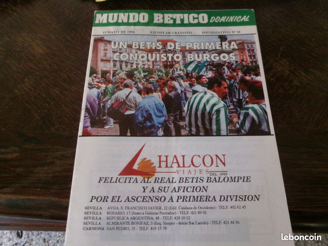 Football programme Betis Espanyol 1993-94 (image 1)