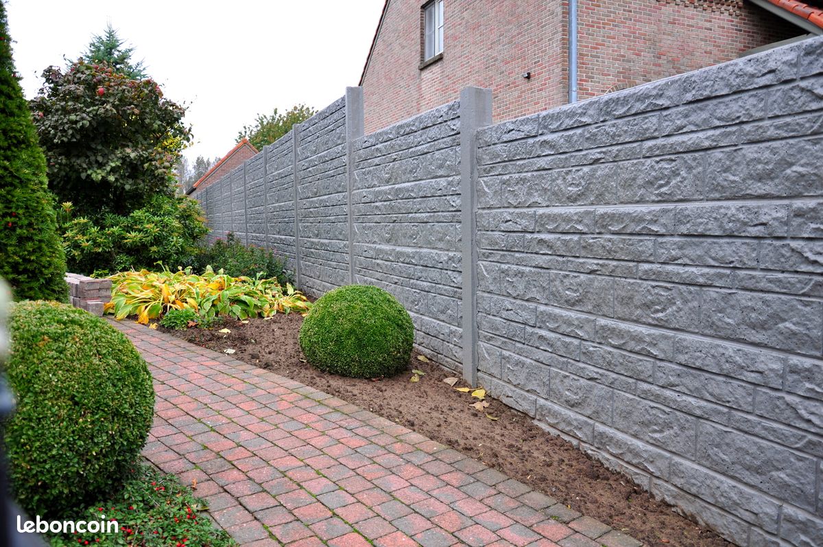 Palissades en Béton. Murs béton déco. Dalles de clôture (image 3)