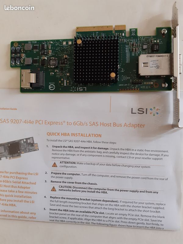 Carte LSI SAS 9207-4i4e (image 3)