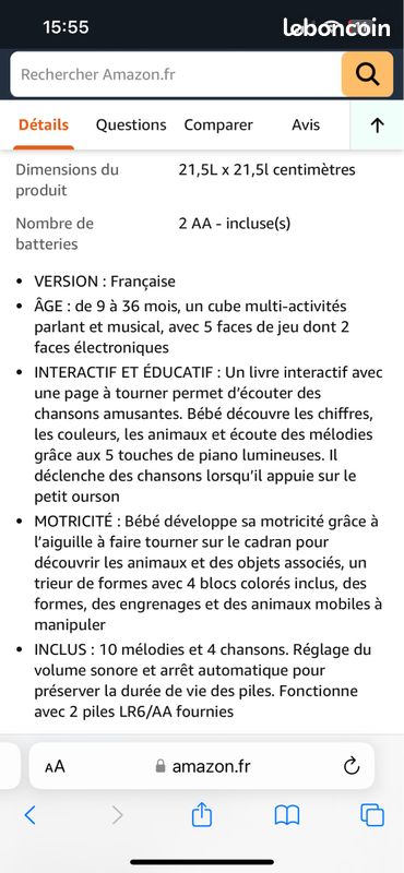Cube des découvertes Vtech (image 3)