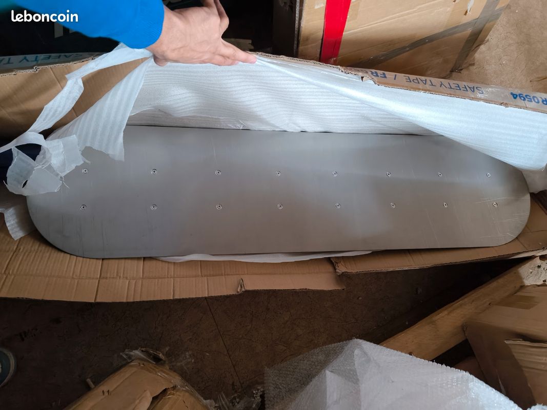Truelle Professionnelle en Acier Inoxydable pour lissage de béton avec manche télescopique - Outil de construction léger pour chantiers et routes - Bricolage