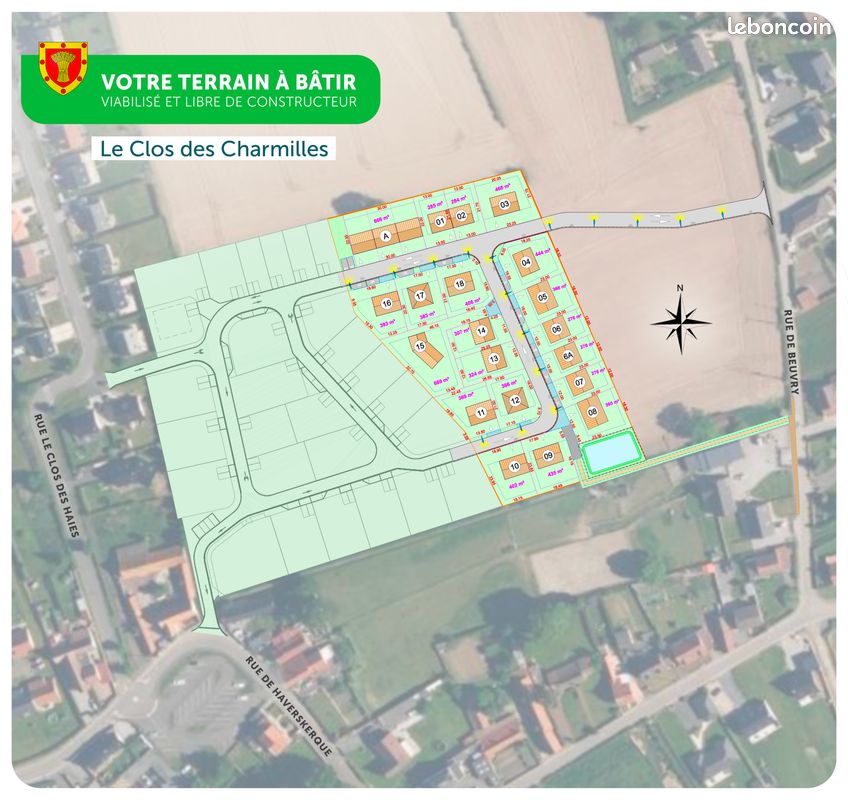 WARDRECQUES Terrains à bâtir · 54 900 €