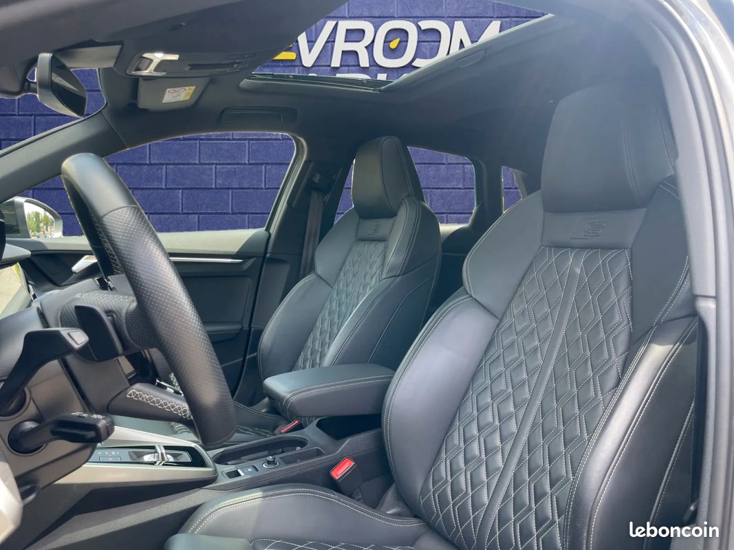 AUDI S3 8Y Sportback 310ch - Suivi complet Audi - Cuir Nappa - B&O - Toit ouvrant - Camera de recul - Sièges électriques - Coffre électrique - Origine France (image 9)