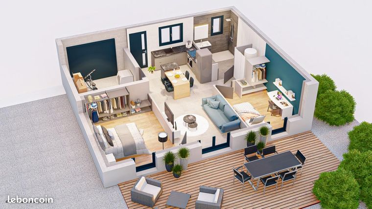 Maison 4 pièces 52 m²