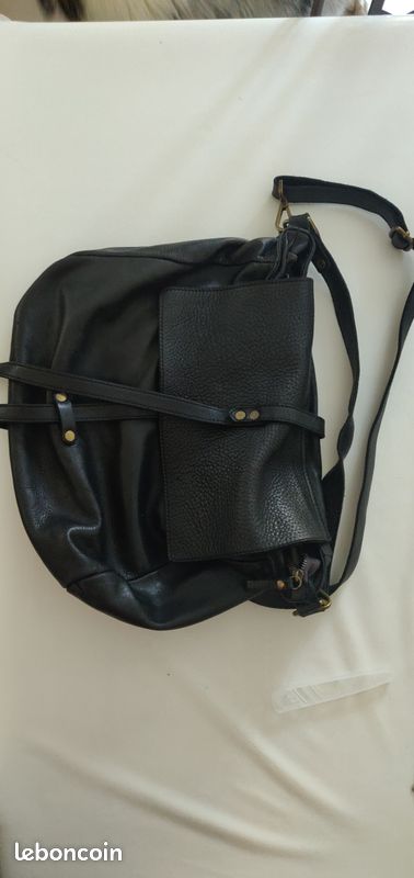 Sac cuir noir (image 3)