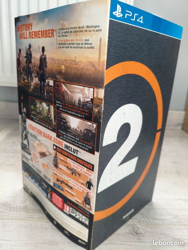 Collector PS4 The Division 2 – Dark Zone Edition – Figurine Et Goodies (sans Jeu)
