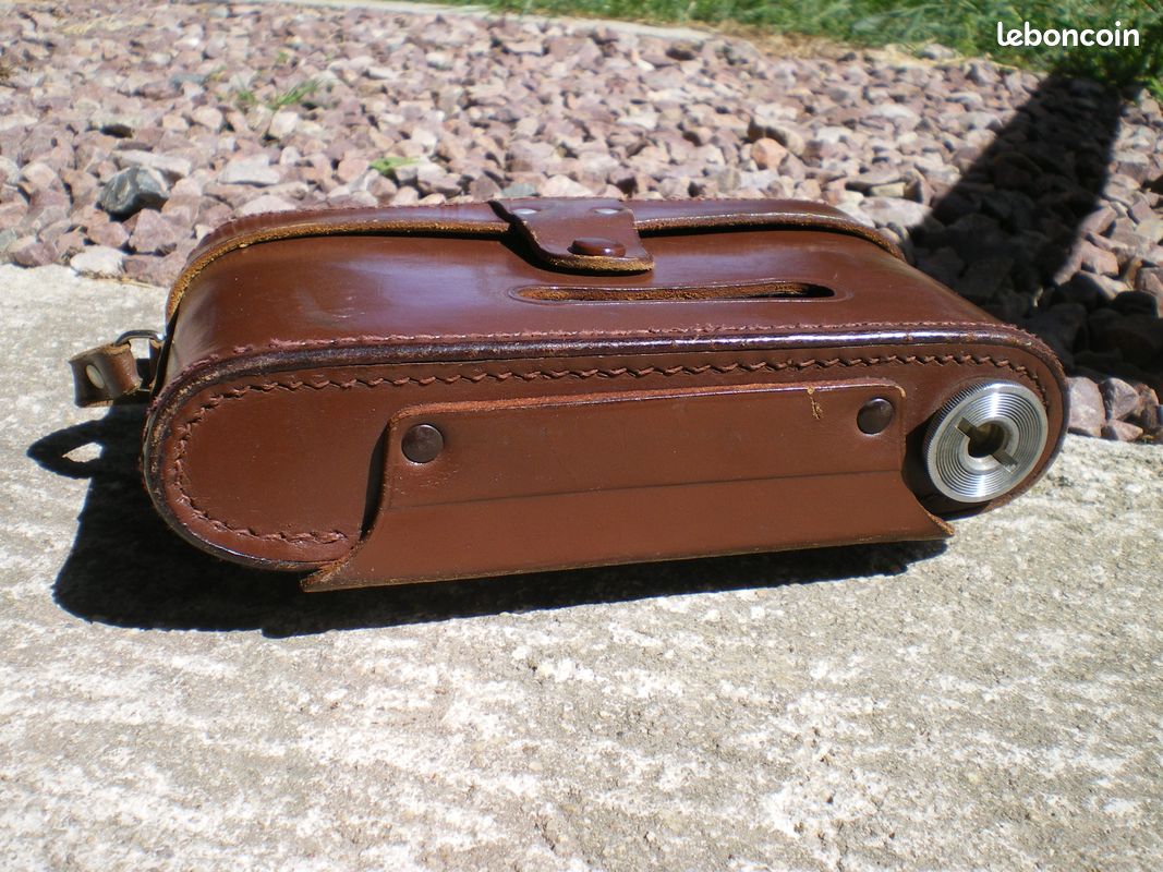 Petit étui En Cuir Ancien Pour Appareil Photo – Housse De Rangement Vintage
