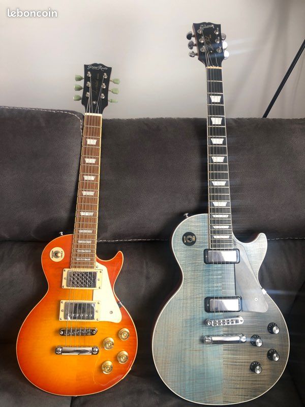 Miniature Guitare Électrique Les Paul XL En Bois – Décoration Murale 26 Cm, Modèle Détaillé (Blanc)