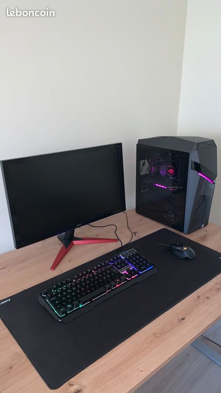 PC Gamer Setup Complet (Tour, écran, clavier, souris et tapis) (image 1)