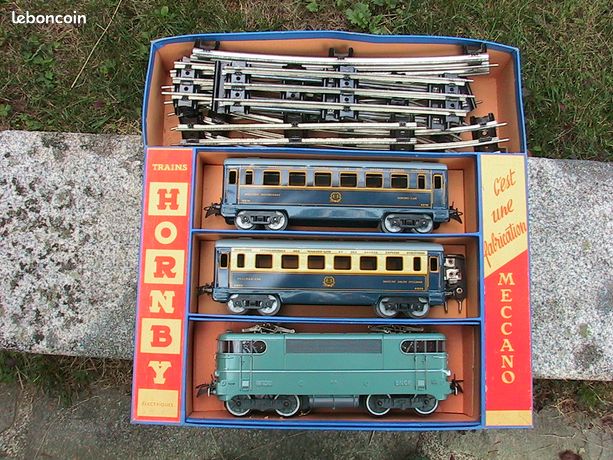 Wagon Pullman Hornby - Train électrique Meccano - Fabriqué En France 1940/50