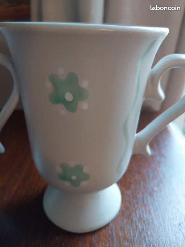 Lot mazagrans avec anses - tasses à café Vintage (image 5)