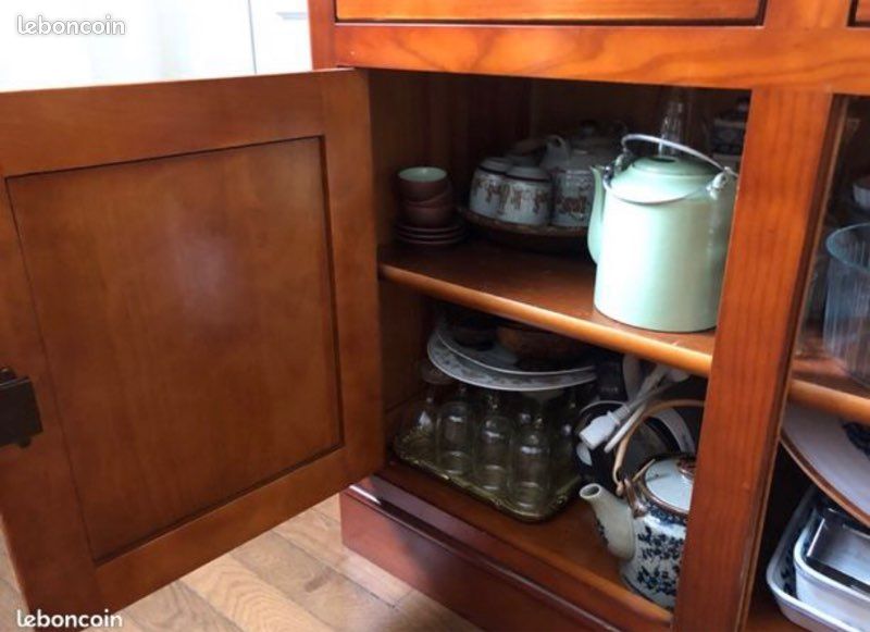 Beau meuble enfilade buffet bahut bas 3 portes L148 x l46 x H95 TBE bois massif le (image 7)