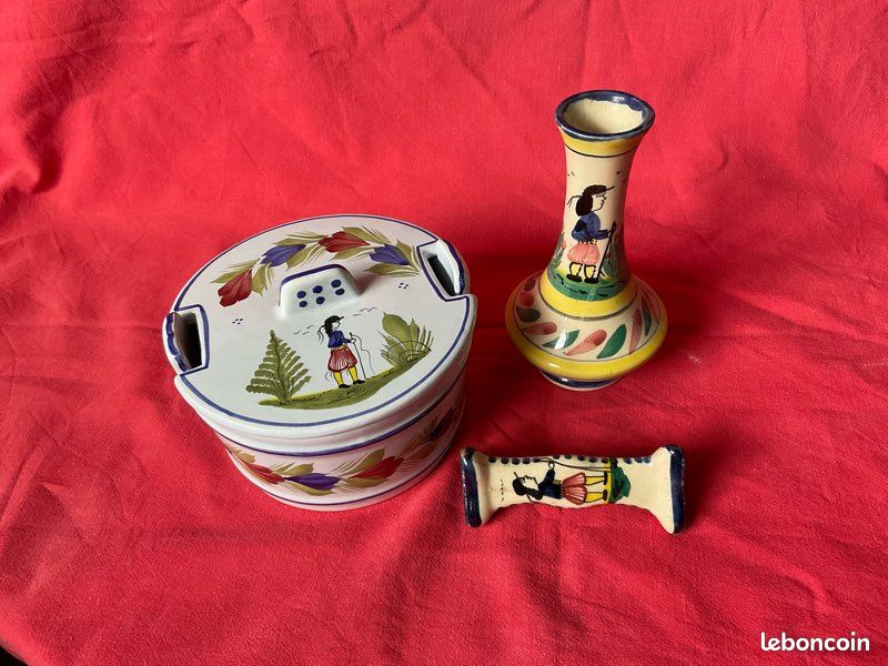 Sucrier / beurrier QUIMPER Henriot (image 2)
