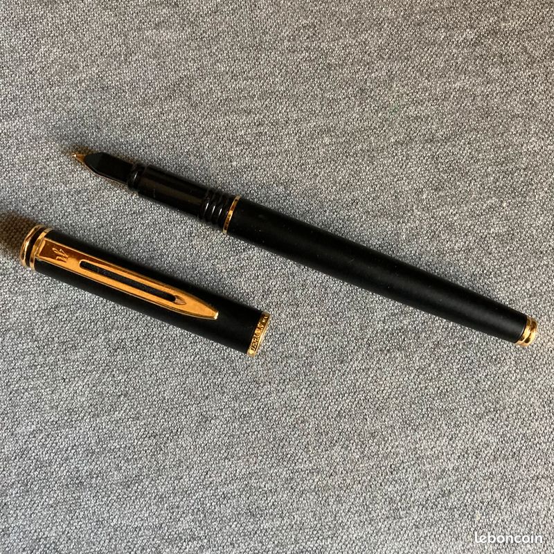 Stylo Plume Waterman Maestro Plaqué Or – Couleur Bordeaux – Neuf Sans Emballage