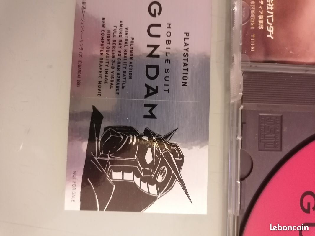 Jeu Mobile Suit Gundam PS1 Import Japonais - Version Originale 1995, Bon état Avec Manuel