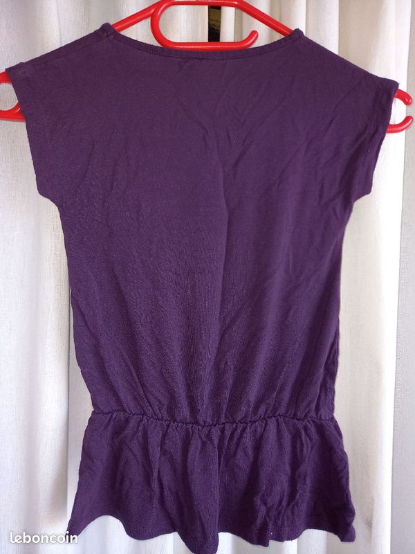 T-shirt tunique manches courtes fille 6 ans (image 3)