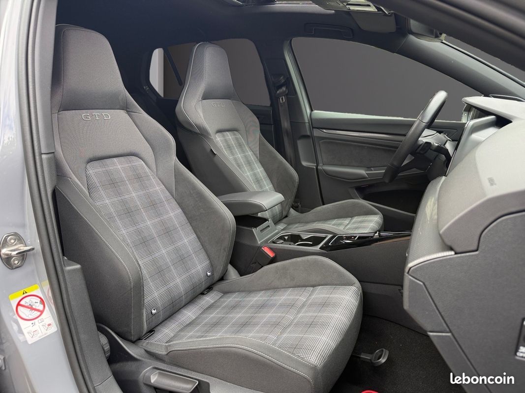 Volkswagen golf 2.0 tdi scr 200 dsg7 gtd/apple carplay/toit ouvrant/attelage/harman kardon/garantie 12 mois (image 5)