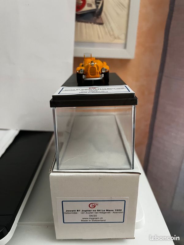 Jowett R1 Jupiter #64 - 24 Heures Du Mans 1952 - Miniature GCAM 1/43 Orange - Édition Limitée