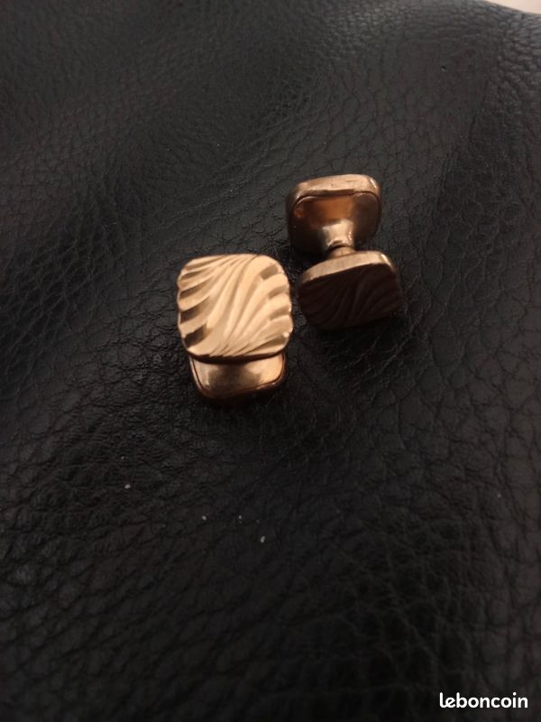 Boutons De Manchette Anciens Vintage - Occasion En Très Bon état - Accessoire Chic