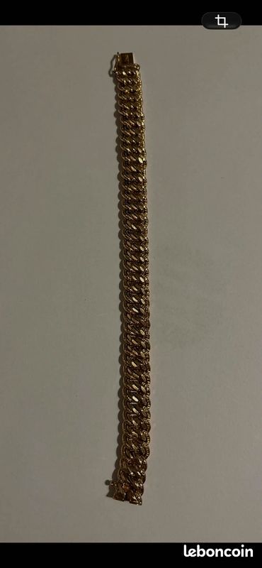 Bracelet Maille Américaine Empierré Graziella 14 mm - AGR Bijoux