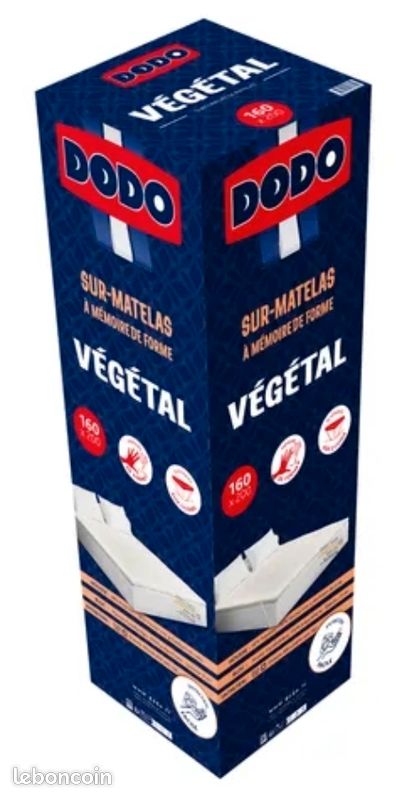 Surmatelas DODO Végétal 160x200 quasi neuf (image 1)