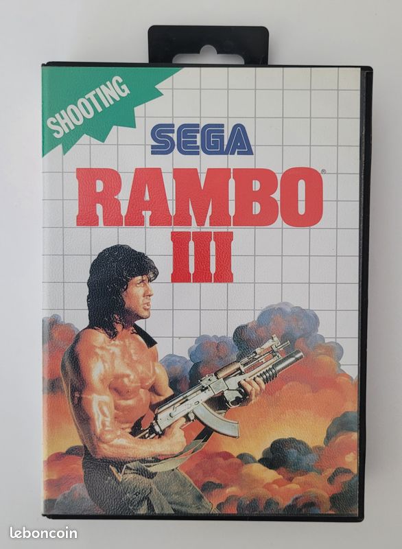 Jeu SEGA SMS Master System - Rambo 3 III - Complet (image 1)