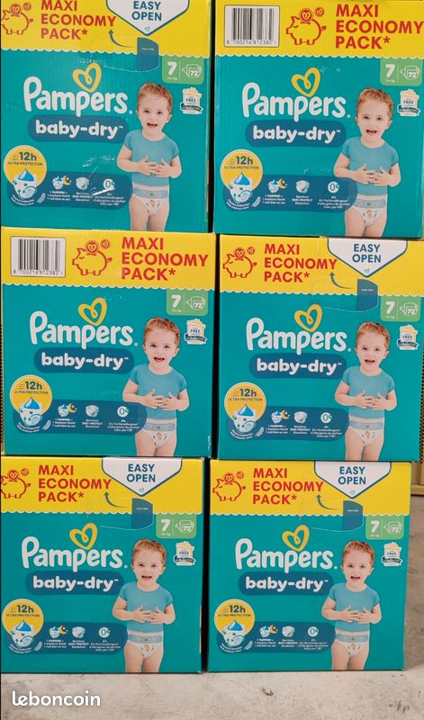 Pampers couches taille 7 (image 1)
