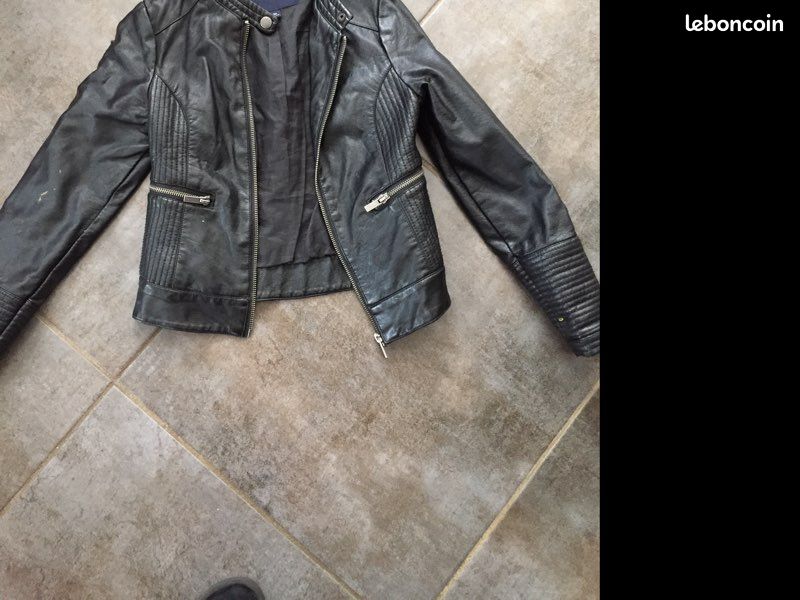 Veste cuir fille (image 1)