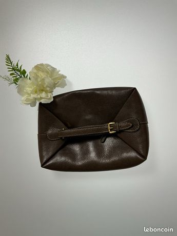 Trousse de Toilette Homme en Cuir Vintage