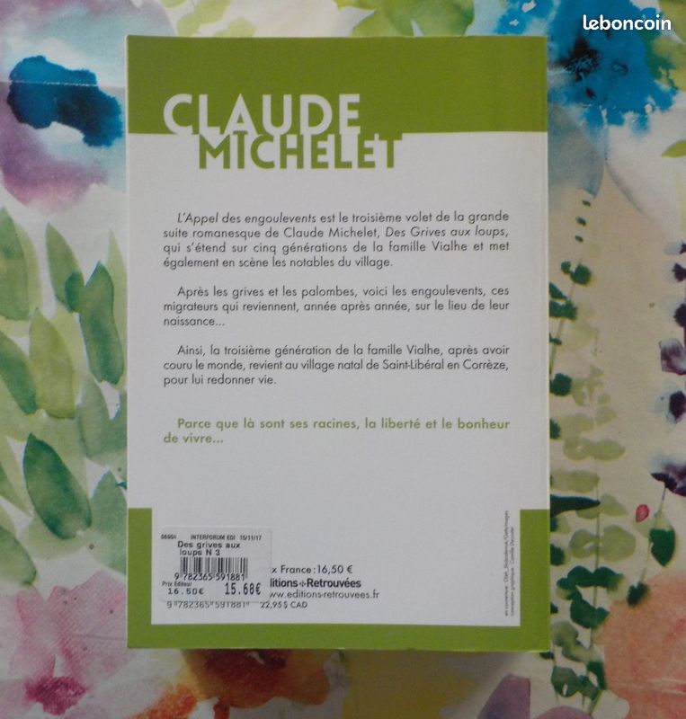 L'APPEL DES ENGOULEVENTS T3 DES GRIVES AUX LOUPS de Claude MICHELET Ed. Retrouvées (image 2)