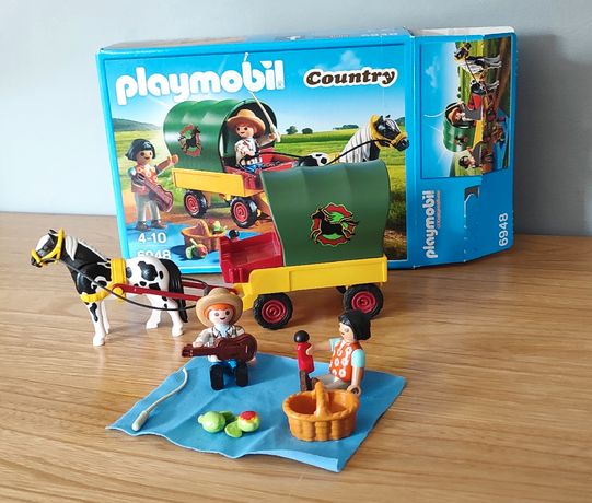 Playmobil Country Enfants avec Chariot et Poney 6948