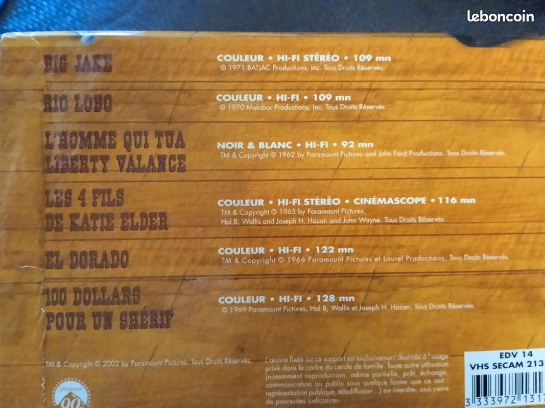 Coffret VHS John Wayne (image 8)