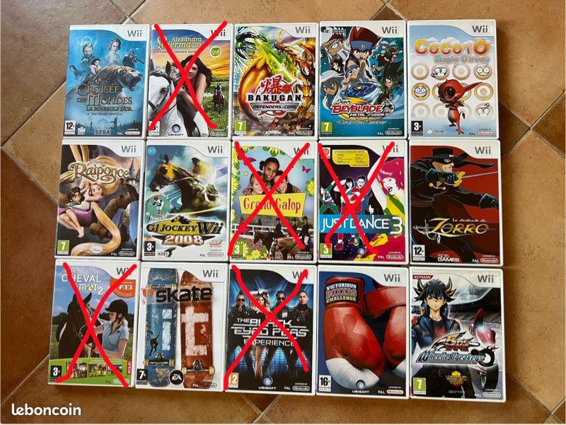Lot De 3 Jeux Nintendo Wii - Référence CH33 - Bon état - Jeux Divers - édition Complète