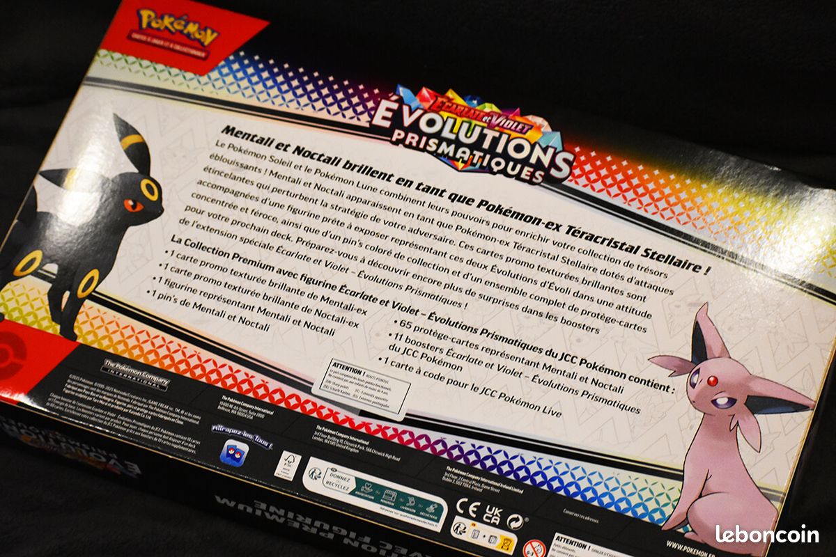 Boîte Mystère Furism Pokémon - Figurine Evoli Et Ses évolutions (Noctali, Mentali...)