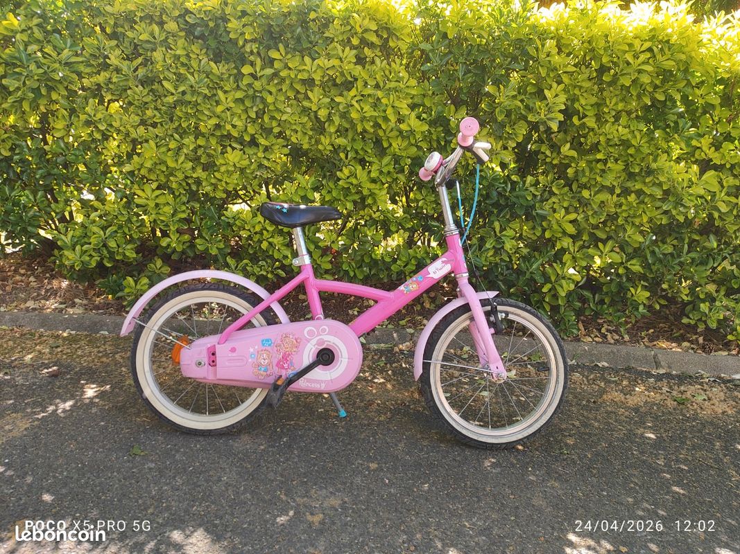 Vélo b twin princesse 16 pouces 4-6 ans (image 2)