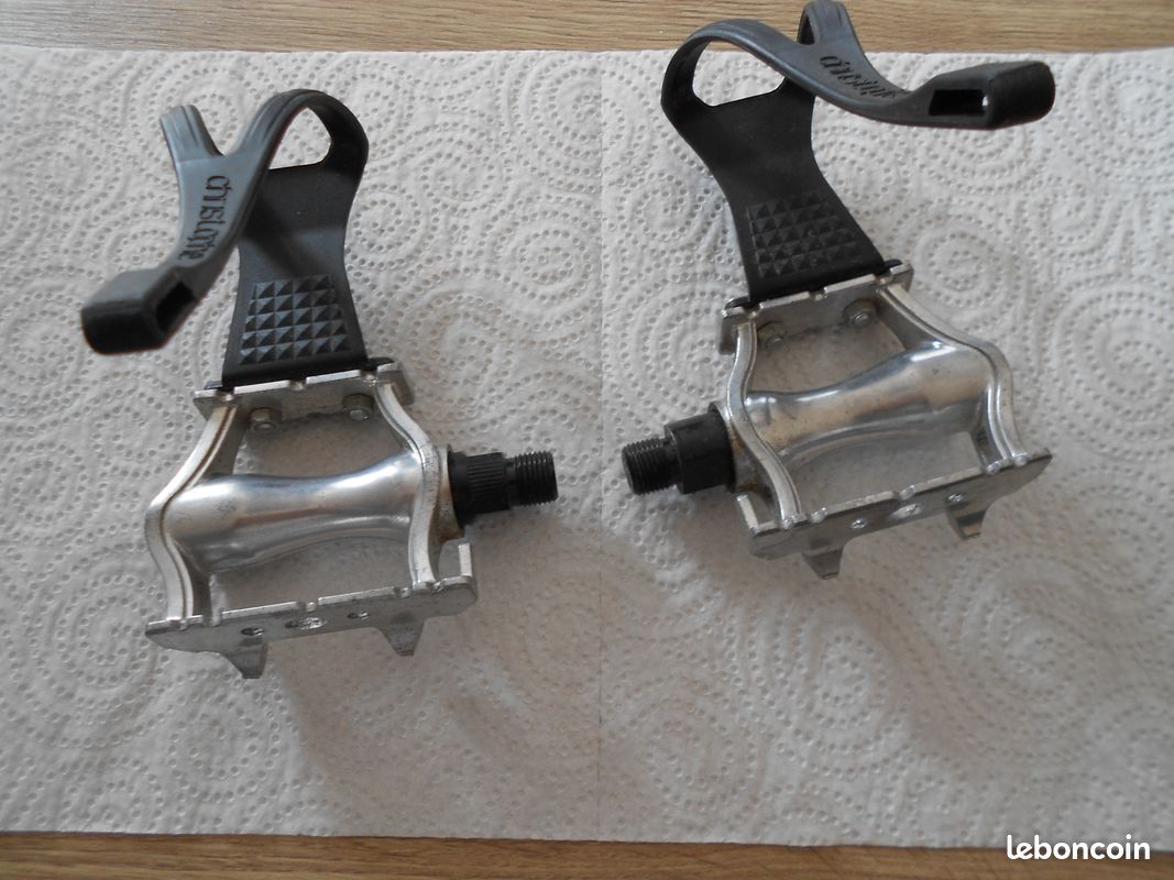 Vintage Classique Vélo Cycle Pédale Set Avec Bloc Caoutchouc 110 X 75mm