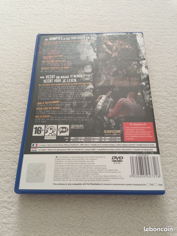 Beat Down: Fists Of Vengeance Sur PS2 – PAL FR Complet – Jeu D'action Capcom – Bon état