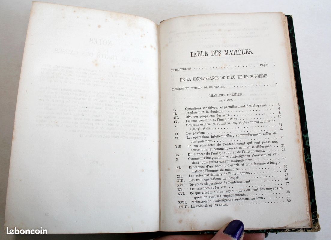 DE LA CONNAISSANCE DE DIEU & DE SOI MEME TRAITÉ DU LIBRE ARBITRE de BOSSUET 1863 (image 2)