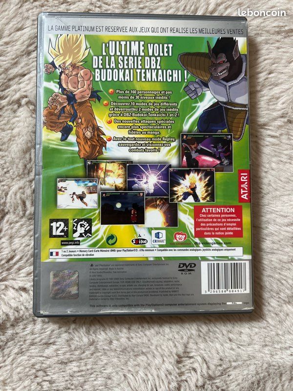 Dragone Ball Z Budokai Tenkaichi – PS2 – Platinum Jeux vidéo