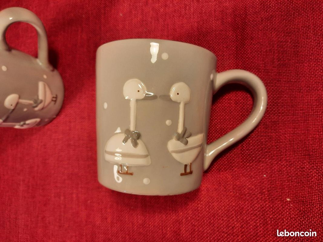 Lot de 2 tasses ou mug "oie" (image 2)