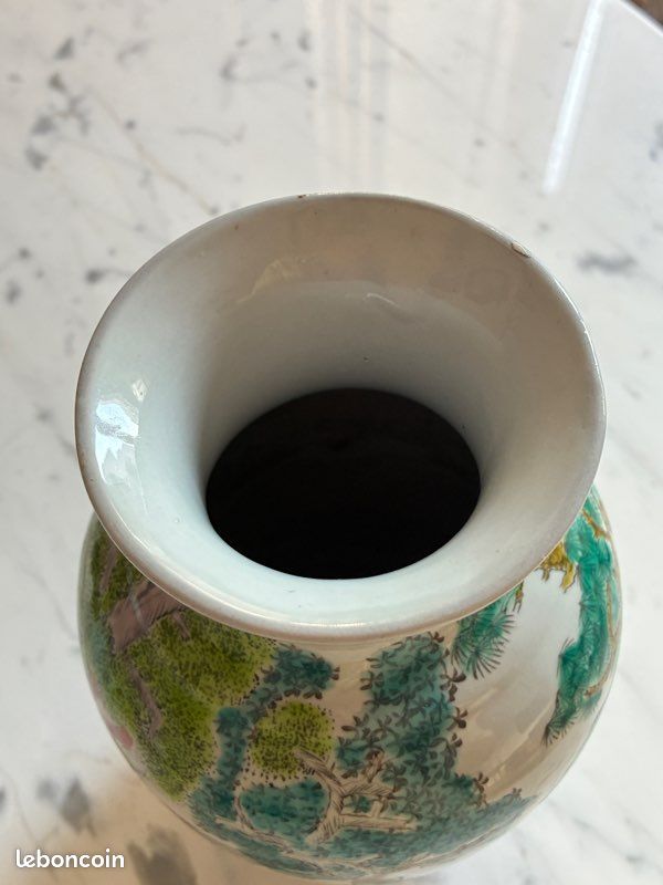 Vase polychrome porcelaine chinoise (image 6)