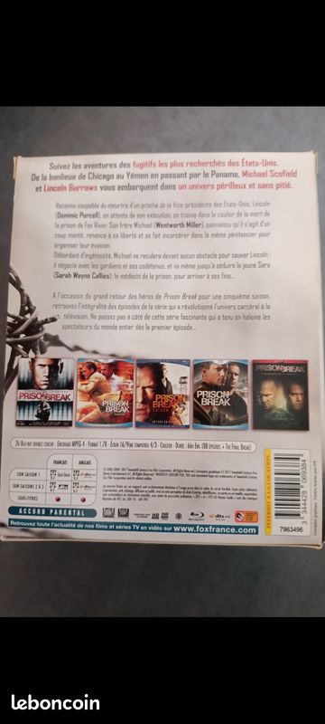 Intégrale de la série prison break en Blu-ray (image 3)
