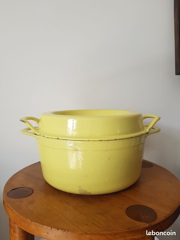 Cocotte Le Creuset Doufeu Coutances N°26 Fonte émaillée Jaune Safran 5,3L Gaz
