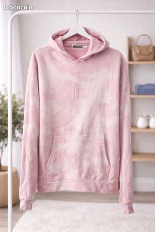 Pull à capuche rose tie dye 10 ans | Kaufen auf