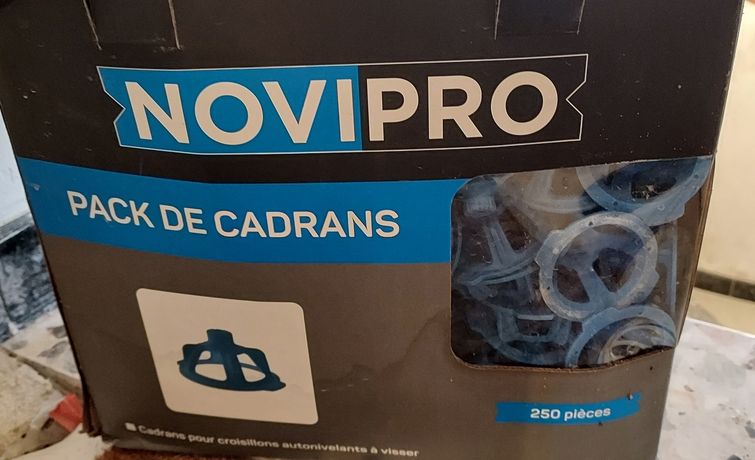 NOVIPRO - Pack de 250 cadrans pour croisillons autonivelants à visser -  Novipro